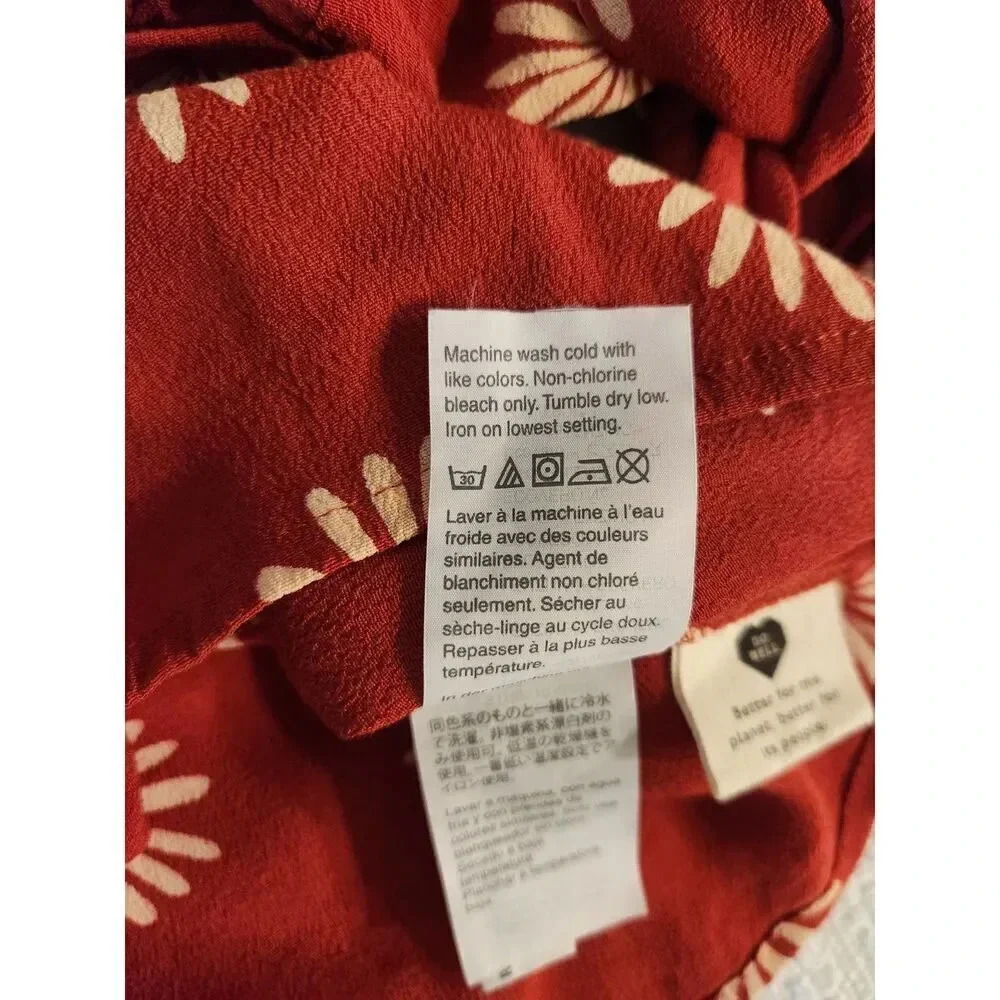 NWOT Madewell Cropped Sash-Tie Wrap Top in Daisy Daydream - Picture 9 of 9